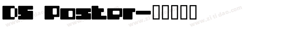 DS Poster字体转换